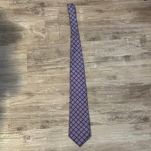 Next Purple Grid Pattern Tie
